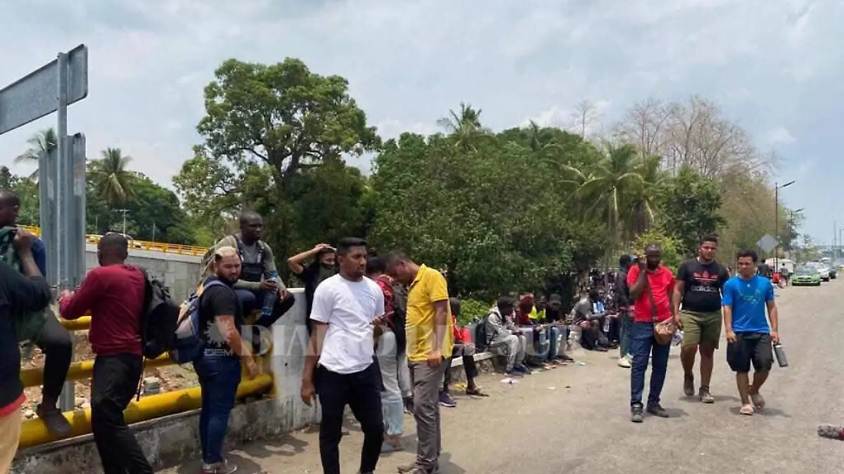 Migrantes sale de Tapachula2